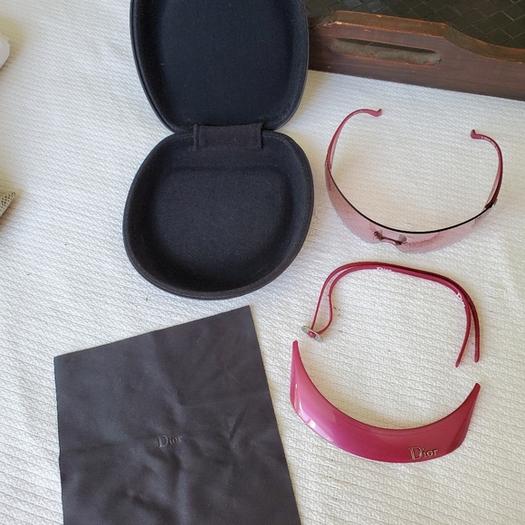 SOLD!! Vintage Christian Dior Pink Sunglasses NWOT - Picture 4 of 14